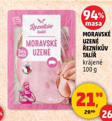 MORAVSKÉ UZENÉ ŘEZNÍKŮV TALÍŘ, 100 g