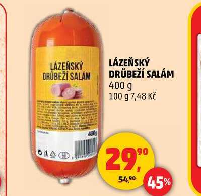 LÁZEŇSKÝ DRŮBEŽÍ SALÁM, 400 g