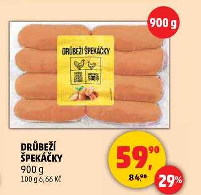DRŮBEŽÍ ŠPEKÁČKY, 900 g