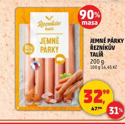 JEMNÉ PÁRKY ŘEZNÍKŮV TALÍŘ, 200 g