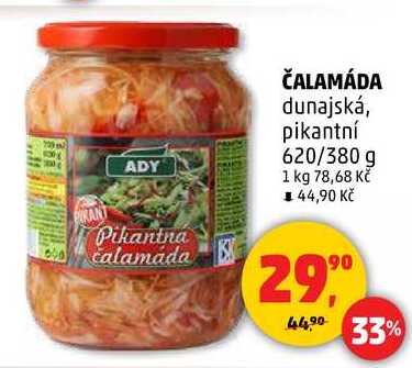 ČALAMÁDA dunajská, pikantní, 620/380 g 