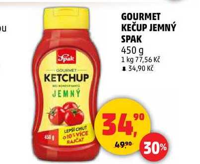GOURMET KEČUP JEMNÝ SPAK, 450 g 