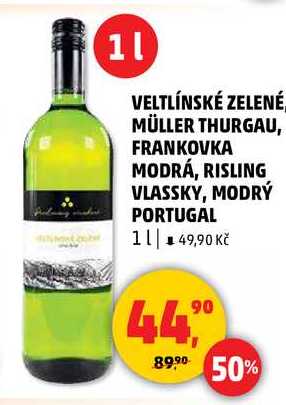 VELTLÍNSKÉ ZELENÉ, 1 l