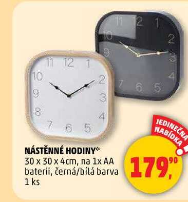 NÁSTĚNNÉ HODINY, 1 ks