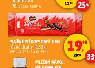 PLNĚNÉ PIŠKOTY CAFÉ TIME, 150 g