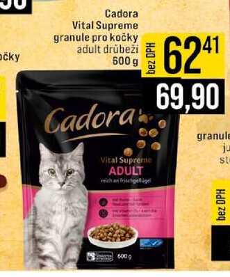 Cadora Vital Supreme granule pro kočky adult drůbeží 600 g 
