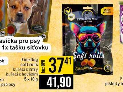 Fine Dog soft rolls 5 x 10 g