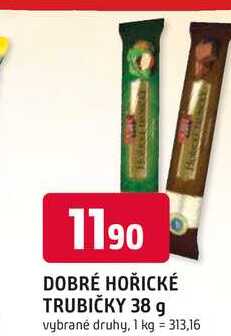 DOBRÉ HOŘICKÉ TRUBIČKY 38 g