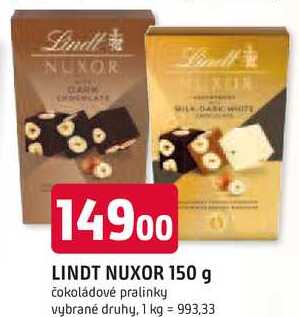 LINDT NUXOR 150 g
