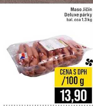 Maso Jičín Deluxe párky 100 g 
