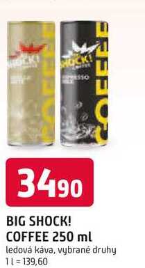 BIG SHOCK! COFFEE 250 ml ledová káva