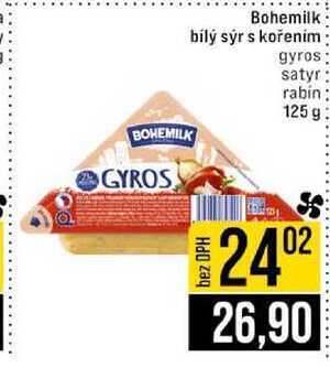 Bohemilk bílý sýr s kořením 125 g 