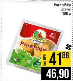 AGROFARMA Pareničky uzené 100 g 