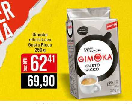 Gimoka mletá káva Gusto Ricco 250 g 