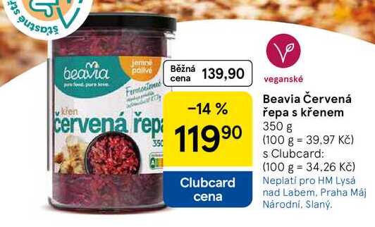 Beavia Červená Fermentenes červená řepa s křenem, 350 g