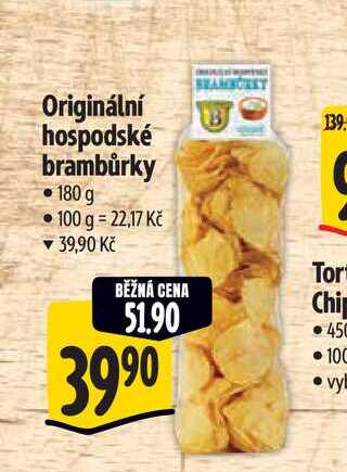 Originální hospodské brambůrky 180 g 