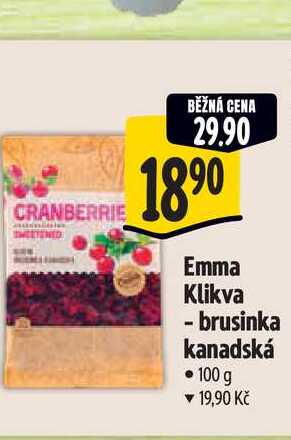  Emma Klikva - brusinka kanadská 100 g 