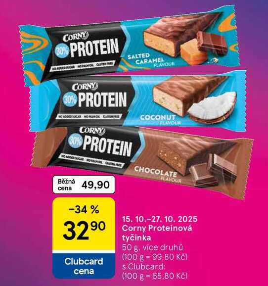 Corny Proteinová tyčinka, 50 g, více druhů 