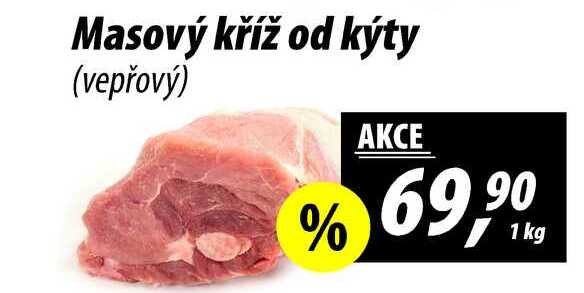 Masový kříž od kýty (vepřový), 1 kg  