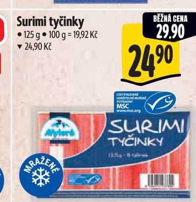 Surimi tyčinky 125 g 