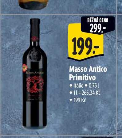   Masso Antico Primitivo 0,75 l