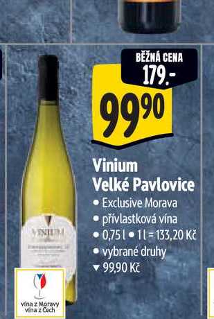   Vinium Velké Pavlovice  0,75 l
