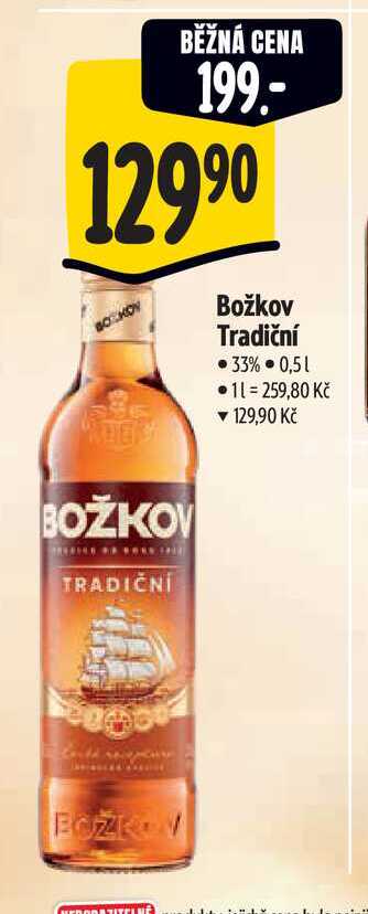   Božkov Tradiční 33% 0,5 l