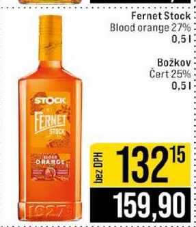 Fernet Stock Blood orange 27% 0,5 l