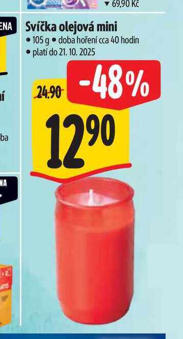  Svíčka olejová mini 105 g  