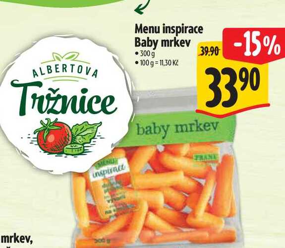   Menu inspirace Baby mrkev  300g 