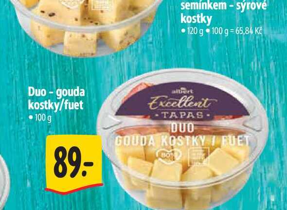   Duo-gouda kostky/fuet 100 g 