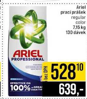 Ariel prací prášek regular color 7,15 kg 130 dávek 