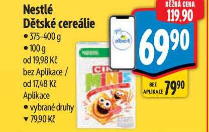 Nestlé Dětské cereálie 375-400 g 