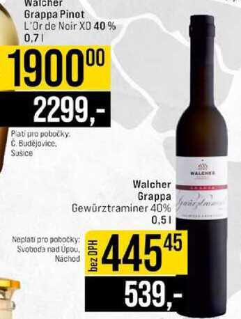 Walcher Grappa 0,5 l