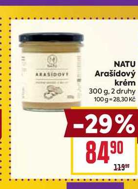 NATU Arašídový krém 300 g