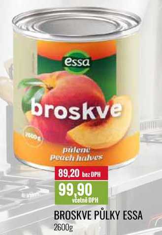 BROSKVE PŮLKY ESSA 2600g 