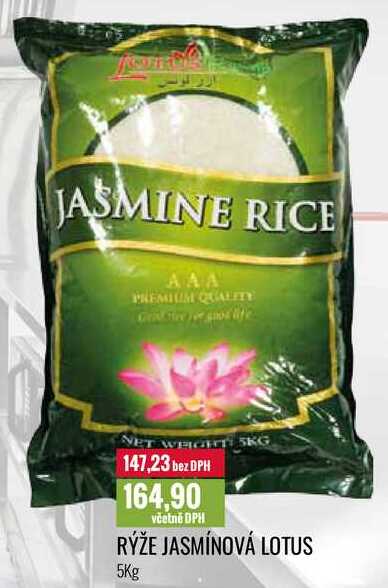 RÝŽE JASMÍNOVÁ LOTUS 5Kg 