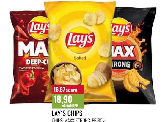 LAY'S CHIPS 55-60g