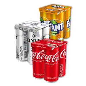 COCA COLA, FANTA, SPRITE, KINLEY TONIC