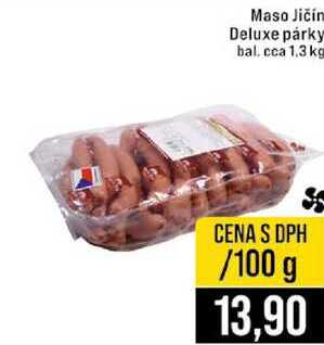 Maso Jičín Deluxe párky 100 g