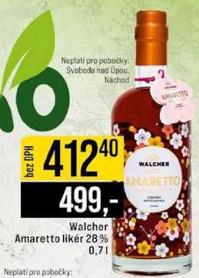 Walcher Amaretto likér 28% 0,7 l