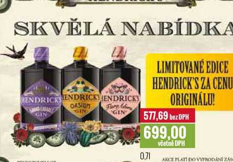 HENDRICKS 0,7l