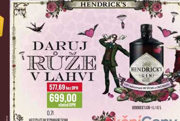 HENDRICK'S 0,7l
