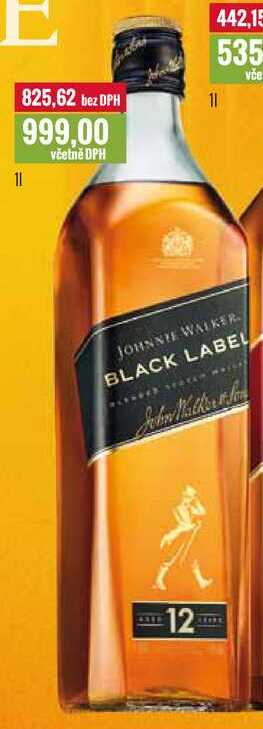 JOHNNIE WALKER BLACK LABEL 1l