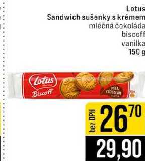 Lotus Sandwich sušenky s krémem 150 g