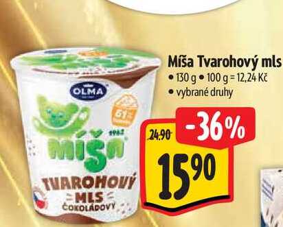   Míša Tvarohový mls 130 g 