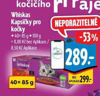  Whiskas Kapsičky pro kočky 40×85 g 