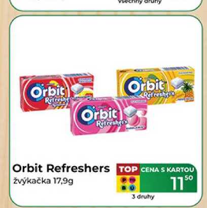 Orbit Refreshers žvýkačka 17,9g