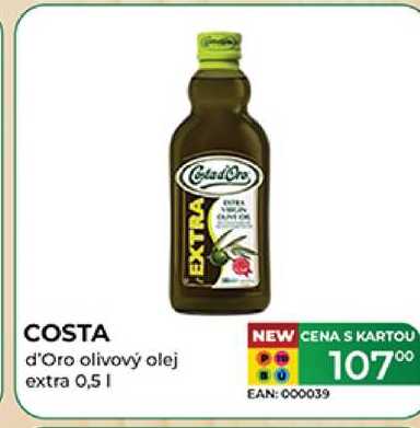 COSTA d'Oro olivový olej extra 0,51