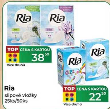 Ria slipové vložky 25ks/50ks  